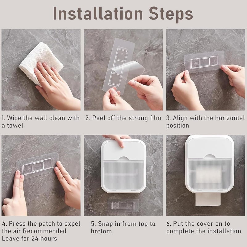 LinJie Wall Mounted Toilet Paper Holder with Drawer - Waterproof Tissue Box for Bathroom, Kitchen, and Living Room - Image 4