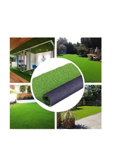 Generic FFD Artificial Grass Carpet Green, Artificial Grass Turf For Home Outdoor Front,Garden Decoration 2x8 Meters  - Image 1