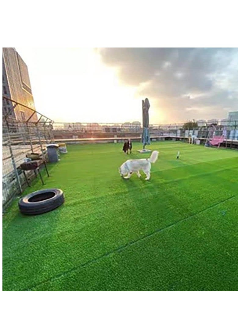 Generic FFD Artificial Grass Carpet Green, Artificial Grass Turf For Home Outdoor Front,Garden Decoration 2x8 Meters  - Image 2