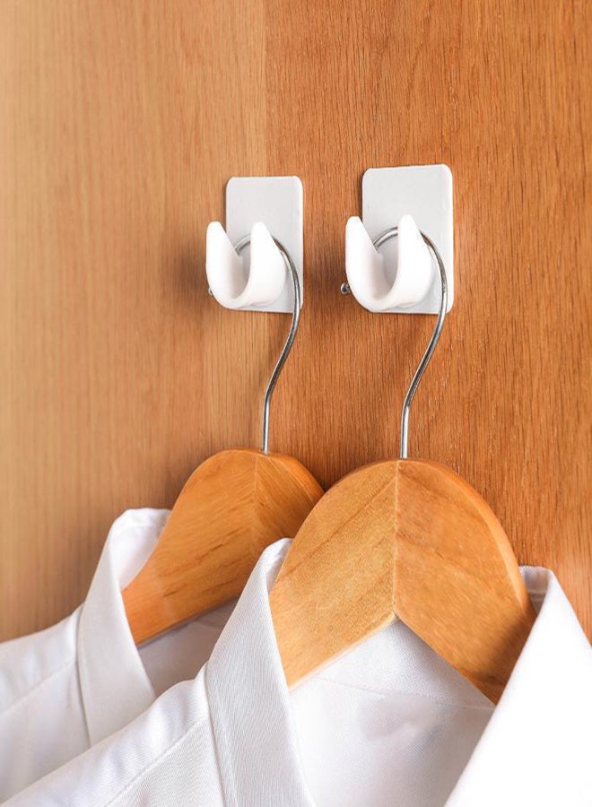 Closet Rod Holders Secure Multifunctional Antislip Adhesive Shower Curtain Rod End Supports For Bathroom - Image 5