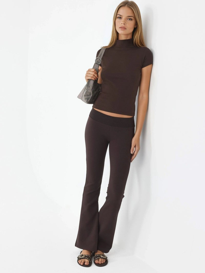 BUSEM Fitted Half Turtleneck Cotton Blouse - Image 4