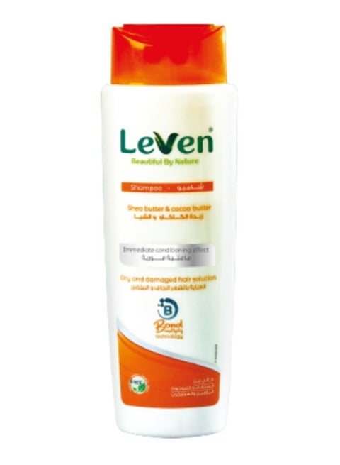 Shampoo to care for dry and damaged hair with cocoa and shea butter extracts, 400 ml.