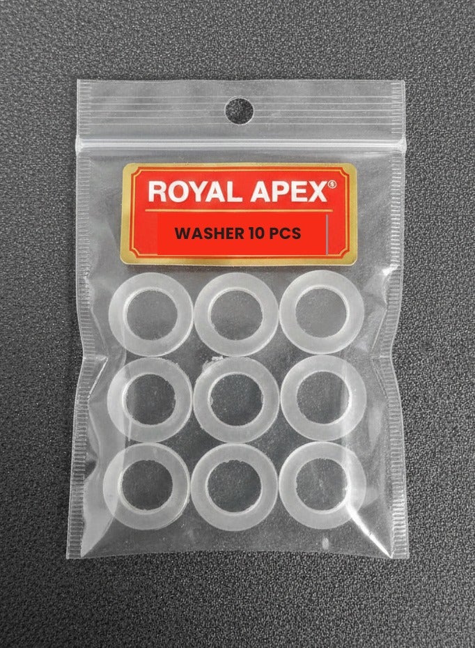 Royal Apex Bidet Shattaf Nylon Rubber Washer Circular Round Gasket Ring For Bathroom Shower Tap And Plumbing Etc Pack Of 10 3/4 Inch - Image 3