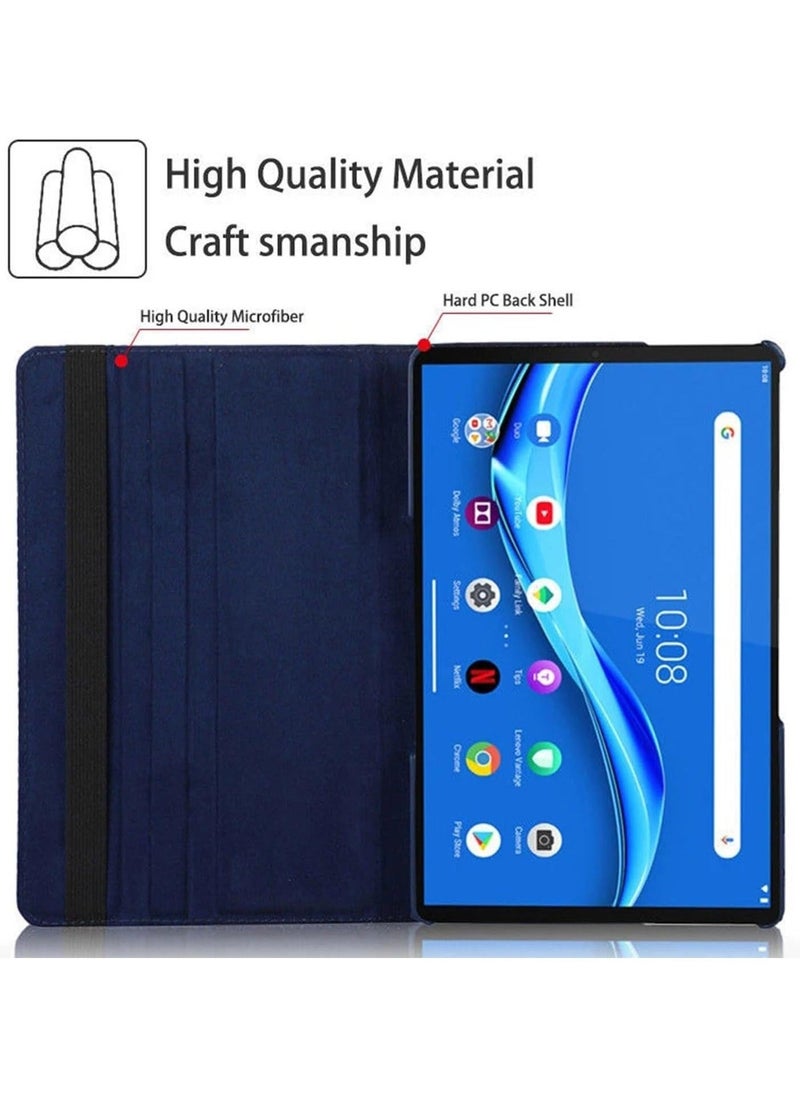 Case Compatible with Xiaomi Pad 6/6 Pro Case (11 2023 release) Multifunctional Leather Cover Swivel Unique Stand Anti-Fall Auto Sleep/Wake (Blue) - Image 3