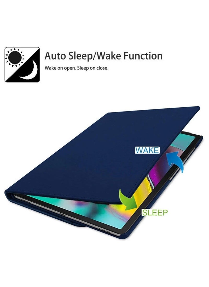 Case Compatible with Xiaomi Pad 6/6 Pro Case (11 2023 release) Multifunctional Leather Cover Swivel Unique Stand Anti-Fall Auto Sleep/Wake (Blue) - Image 4