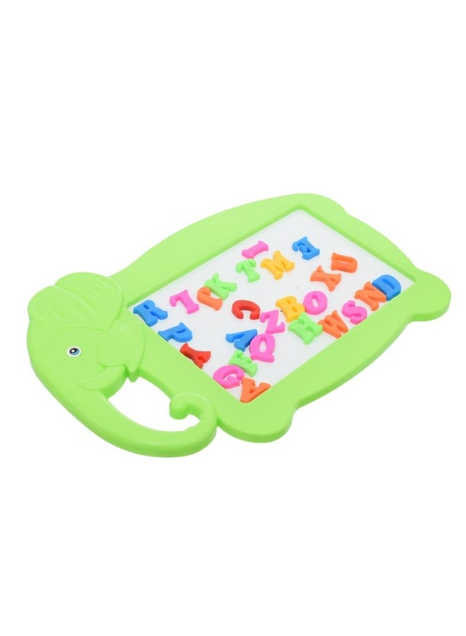 Plastic Magnetic And Writing Board Cute Elephant Designed With Creative Educational Operations Aiming To Teach Children All hand-eye Coordination Skills - Green - Image 2