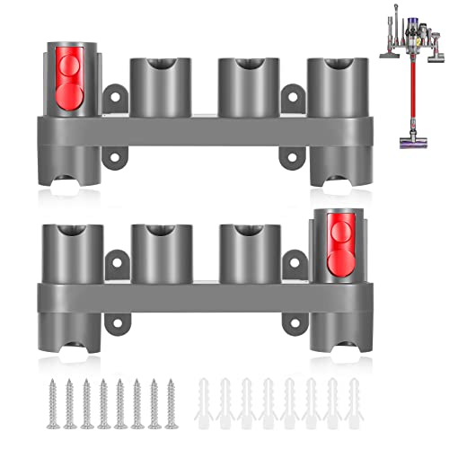 Charlux Accessory Holder for Dyson V15 V12 V10 V8 V7 Gen5 Attachment Holder Wall Mount Tool Holder Organizer Accessories for Dyson Vacuum Cleaner, Use On Docking Station Or On Wall(2 Pack) - Image 1