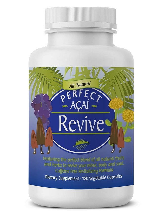 Perfect Supplements - Perfect Acai Revive - 180 Capsules - Organic Acai, Cordyceps, Grape Seed Extract & Rhodiola Rosea - Image 1