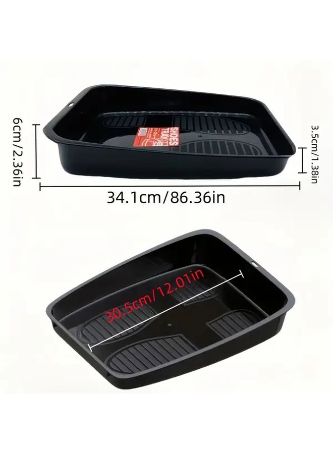 Black Car Shoe Storage Organizer Tray For SUV Truck Space Saving Hanging Design - Image 4