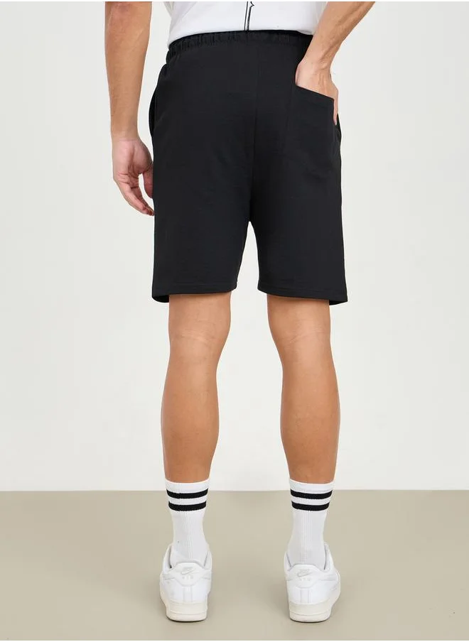 ستايلي Minimal Print Regular Terry Shorts