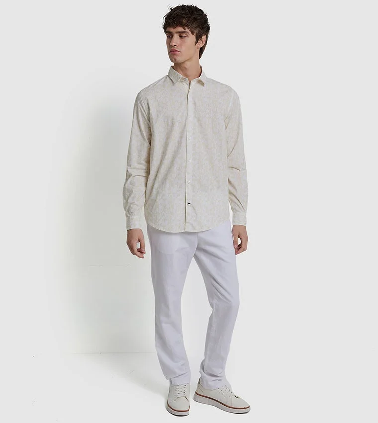 Ben Sherman  Ben Sherman Men's Long Sleeve Printed Shirts for Men | Best Price UAE