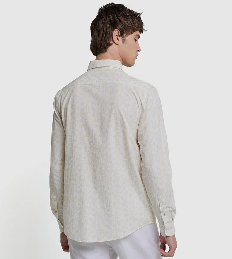 Ben Sherman  Ben Sherman Men's Long Sleeve Printed Shirts for Men | Best Price UAE