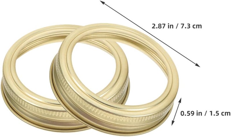 24pcs 70mm Jar Screw Rings Tinplate Canning Jar Lid Bands Leak-proof Food-grade for Regular Mouth Canning and Preserving - Image 2