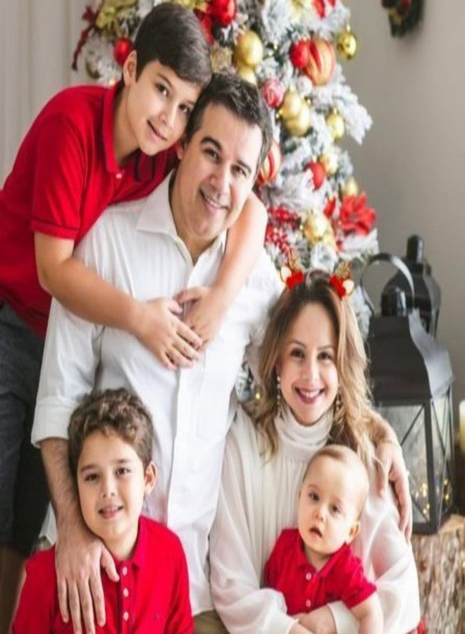TEBIEKOY مشابك شعر نسائية لعيد الميلاد، مشابك شعر على شكل فيونكة، مشابك شعر لامعة على شكل قرون غزال، إكسسوارات شعر مع توت العليق، دبابيس شعر هدايا عيد الميلاد للنساء، عبوتان - Image 5