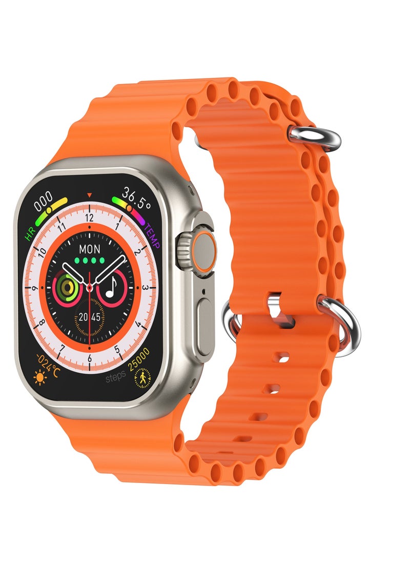 AROAQ - W800 Ultra High Tech Smartwatch 880mAh Battery 2.05 Inch Screen Display AI Assistance Sports and Health Modes Wireless Charging Bluetooth Smart Watch - Image 1