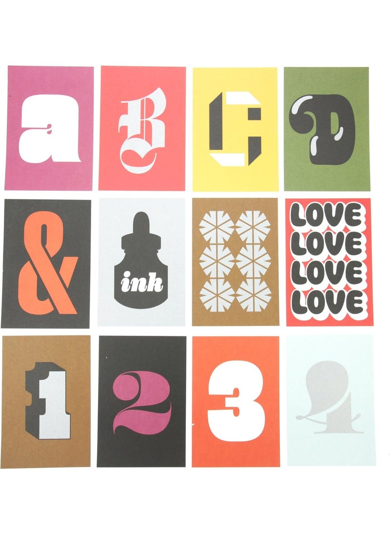 Chronicle Books House Industries: 100 Postcards (Font and Typography Postcard Set, Graphic Design Inspiration)  - Image 2