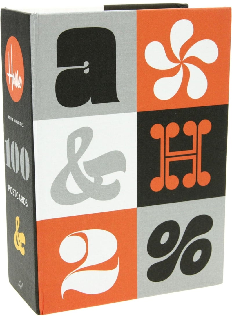 Chronicle Books House Industries: 100 Postcards (Font and Typography Postcard Set, Graphic Design Inspiration)  - Image 1