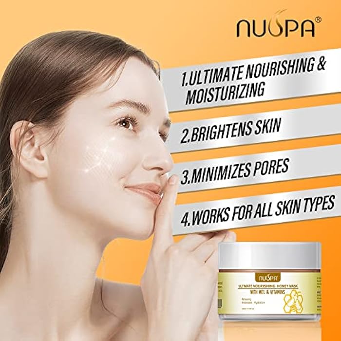 NUSPA Ultimate Nourishing Vitamins Honey Korean Face Mask Skincare, Deep Cleansing, Daily Anti-Aging Jelly Facial Mask,Remove Dark Circle,Facial Skin Care Face Nose Foot Mask for Women,Men - Image 3