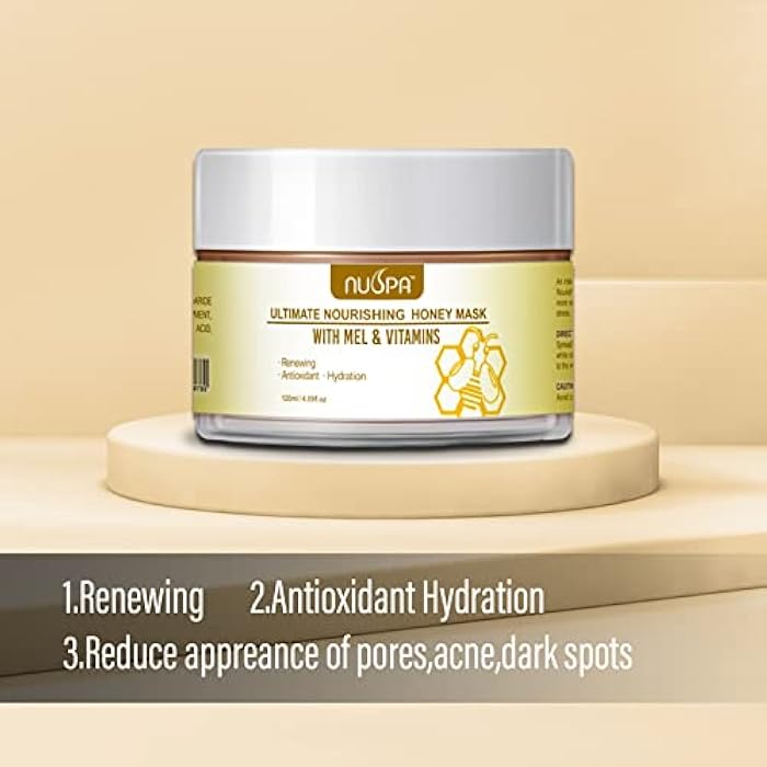 NUSPA Ultimate Nourishing Vitamins Honey Korean Face Mask Skincare, Deep Cleansing, Daily Anti-Aging Jelly Facial Mask,Remove Dark Circle,Facial Skin Care Face Nose Foot Mask for Women,Men - Image 4