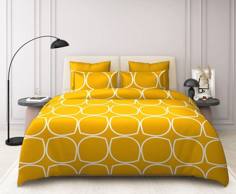KIAAKSH KIAAKSH Super Premium Quilt Cover Double Bed with Zipper Blanket Coverrajai CoverComforter CoverDuvet Cover King Size Glace Cotton Warm Stuff King Size Dohars 90x100 Inches SA 12  - Image 4