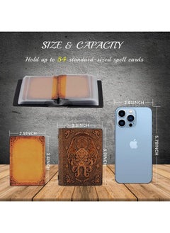 CZYY Dnd Spellcard Holder Cthulhu Embossed Hard Cover Spellbook Deck Case With 54 Blank Cards Tabletop Gaming Accessories For Dungeons And Dragons Rpg Card Game (Bronze)  - Image 5