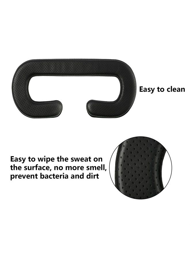 Satinior 4 Pack 11 mm Pu Leather Foam Face Replacement Face Cover Pad Memory Foam Compatible with HTC Vive Headset, HTC Vive Accessories, Black - Image 5