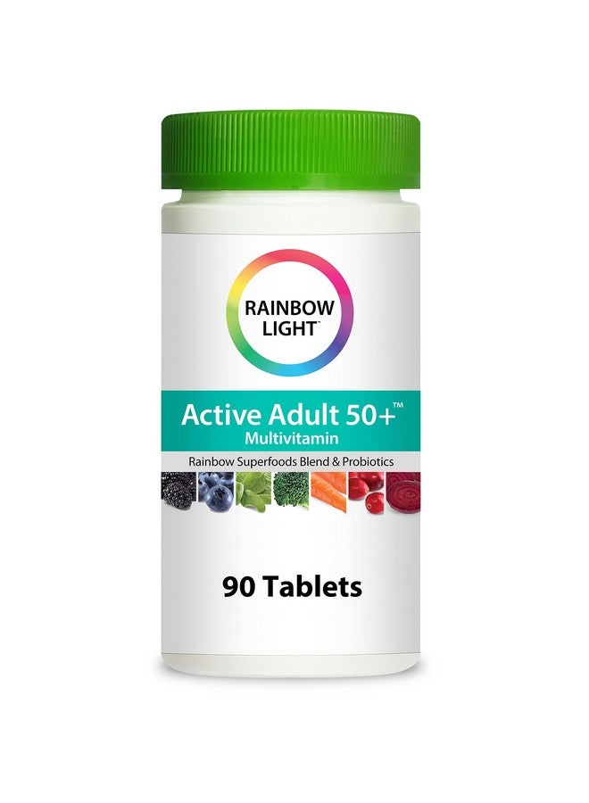 Rainbow Light Adult Multivitamin, Vitamins C & Zinc, B Complex & Choline, Calcium & Vitamin D Supports Bone Health, Energy & Immune Support, Non-GMO, Vegetarian, 90 Tablets - Image 1