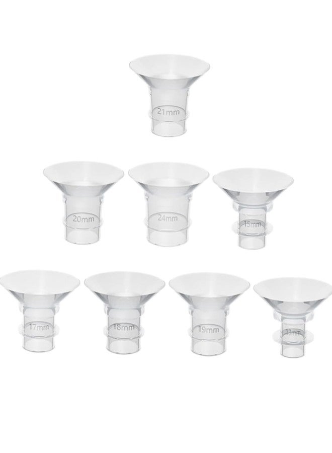 KalamkariX 8PCS Flange Insert for Breast Pump,Flange Size for Breast Pump, Pregnant Women Accessories, Compatible with Most Breast Pumps (13/15/17/18/19/20/21/24) - Image 1