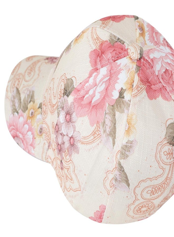 ZLYC قبعة بيسبول نسائية أنيقة من ZLYC بطبعة زهور، قابلة للتعديل، لون بيج، مقاس متوسط - Image 5