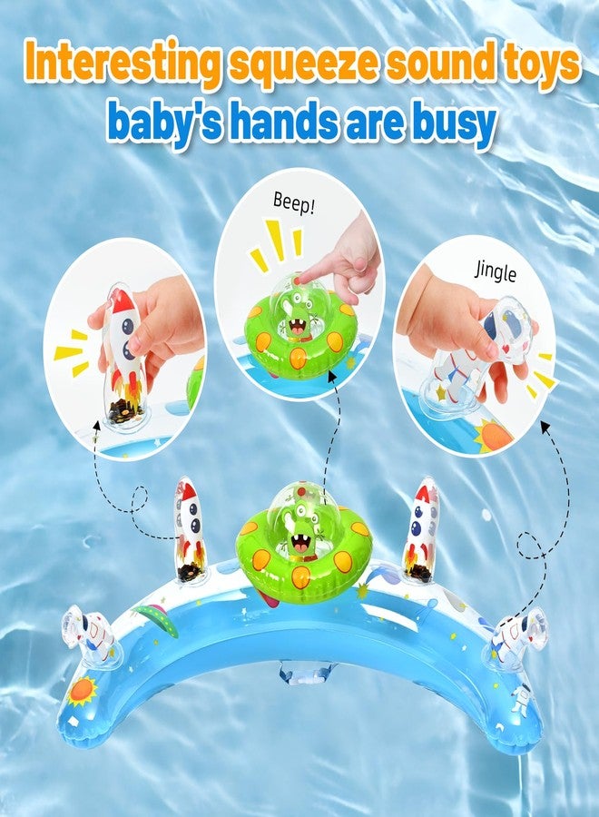 GEEQUFLOAT Baby Pool Float with Canopy, Inflatable Baby Swim Float with UPF50+ Sun Protection, Infant Pool Float with Toy Play Console,Safety Handles & Leashes,Adjustable Safety Seat For Toddler Aged 6-36 Months - Image 3