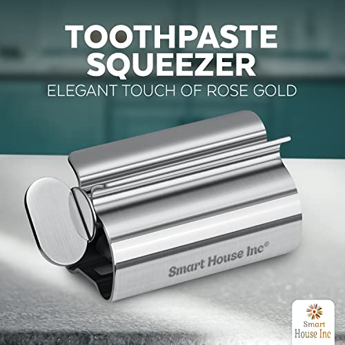 Smart House Inc Toothpaste Squeezer Tube Roller Stainless Steel Tube Squeezer Rollers, Saves Toothpaste, Creams, Puts an end to Waste - Simple and Practical (Silver) - Image 2