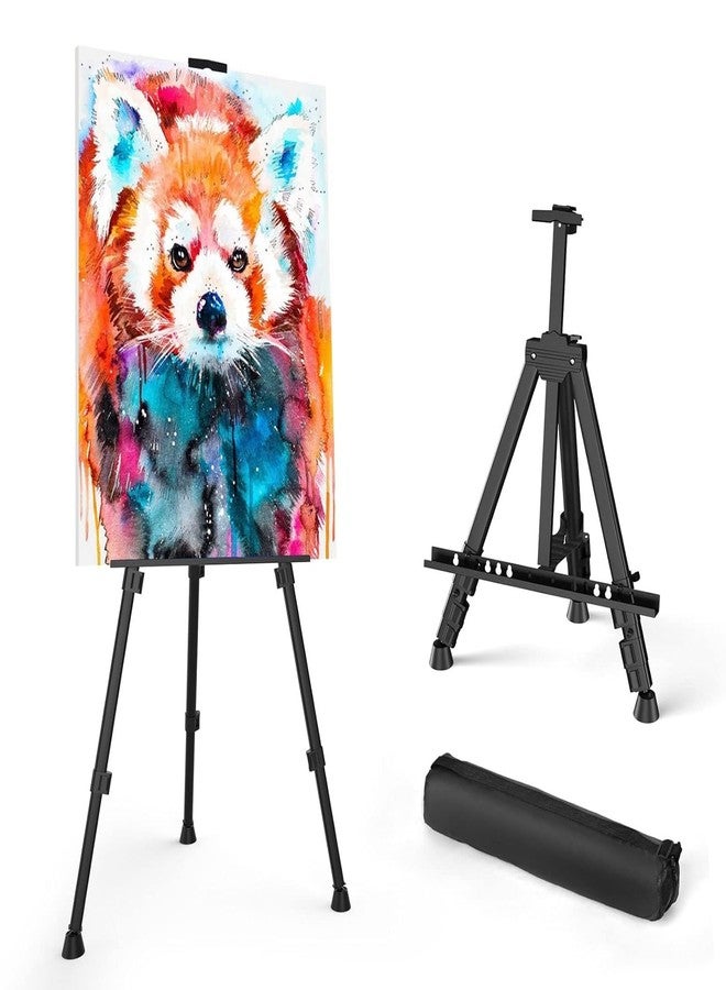 Artnery Art Painting Display Easel Stand - Portable Adjustable Aluminum Metal Tripod Artist Easel with Black Bag - Image 1