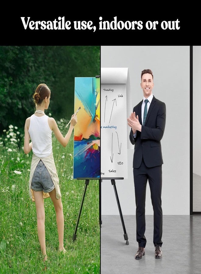 Artnery Art Painting Display Easel Stand - Portable Adjustable Aluminum Metal Tripod Artist Easel with Black Bag - Image 3