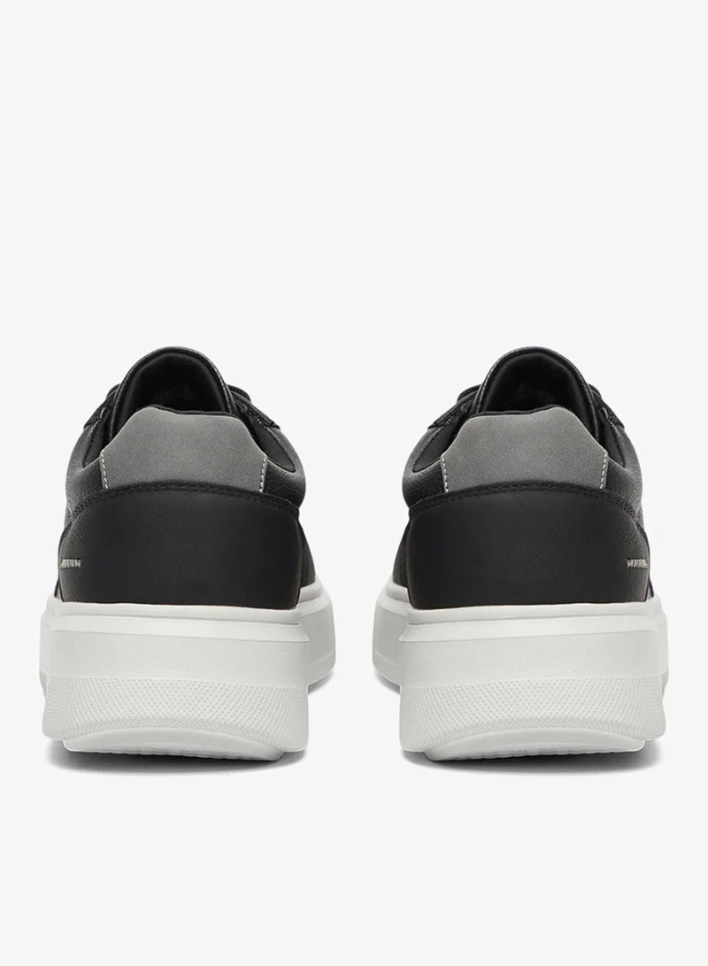 U.S. Polo Assn. Black Men's Black Low-Top Casual Sneakers Shoes - Classic Style with Durable Sole for All-Day Comfort for Men | Best Price UAE