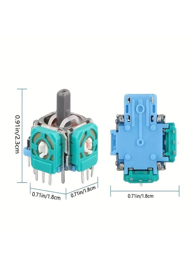 مجموعة إصلاح جهاز تحكم PS5 12 قطعة رأس روكر معدني ثلاثي الأبعاد مع مفك براغي - Image 3