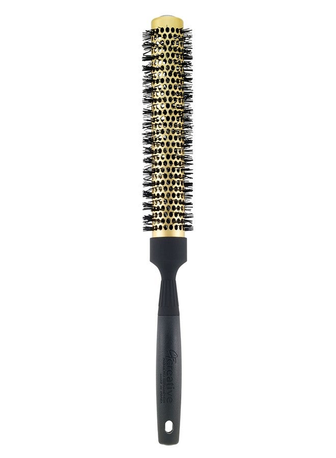 Creative Gold Nano Ceramic 7.5 Inch Long Barrel Ion Wavy Bristles