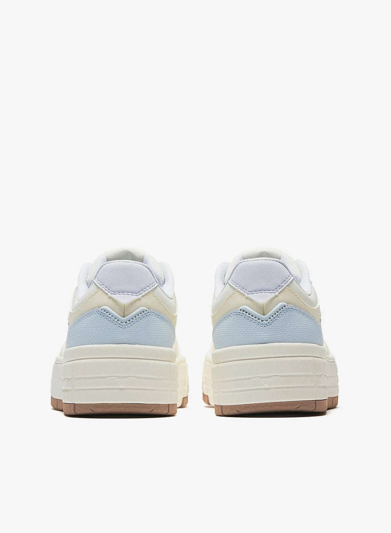 ANTA Women’s Platform Court Sneakers – Retro Casual White Trainers - Image 4