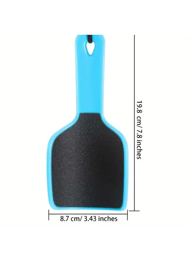 Random Color 1 Piece U Shaped Double Sided Foot File Ergonomic Handle Heavy Duty Foot Scrubber Dead Skin Removal Softening Feet Smooth Moisturizing - Image 3
