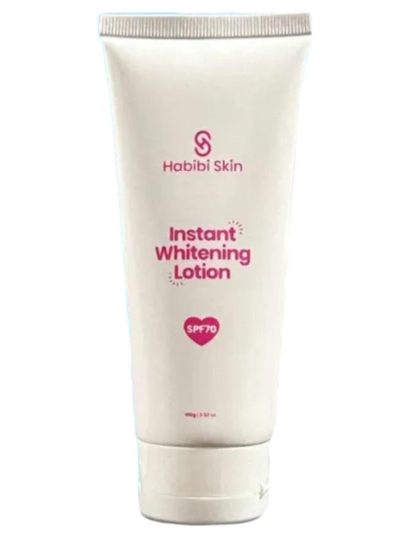 Habibi Skin Essentials Authentic Instant Whitening lotion with SPF70, Moisturize your skin , Anti Aging, Protection Against Ultraviolet Rays (UV) Providing Skin Enhancing Benefits - Image 1