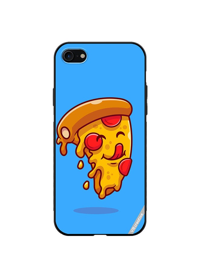 VR CREATIVE Protective Case Cover For Apple iPhone SE (2022) Pizza Design Multicolour - Image 1