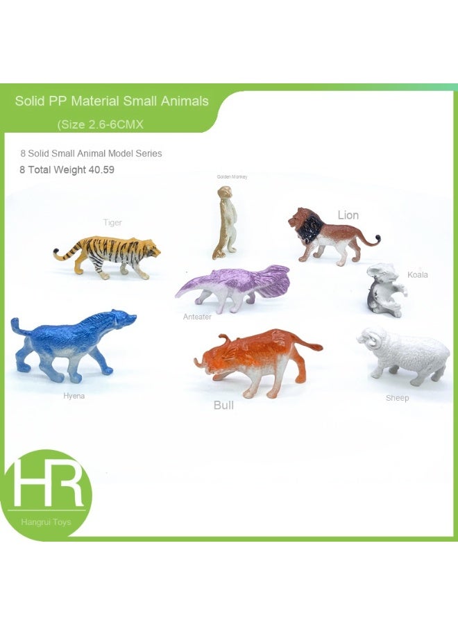 NIBEMINENT Solid Realistic Mini Animal Figurine Set