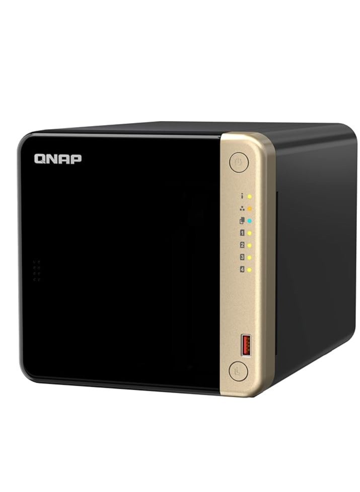 QNAP TS-464-8G-US 4 Bay High-Performance Desktop NAS with Intel Celeron Quad-core Processor, M.2 PCIe Slots and Dual 2.5GbE (2.5G/1G/100M) Network Connectivity (Diskless) - Image 1