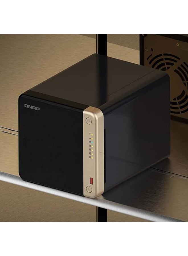 QNAP TS-464-8G-US 4 Bay High-Performance Desktop NAS with Intel Celeron Quad-core Processor, M.2 PCIe Slots and Dual 2.5GbE (2.5G/1G/100M) Network Connectivity (Diskless) - Image 2