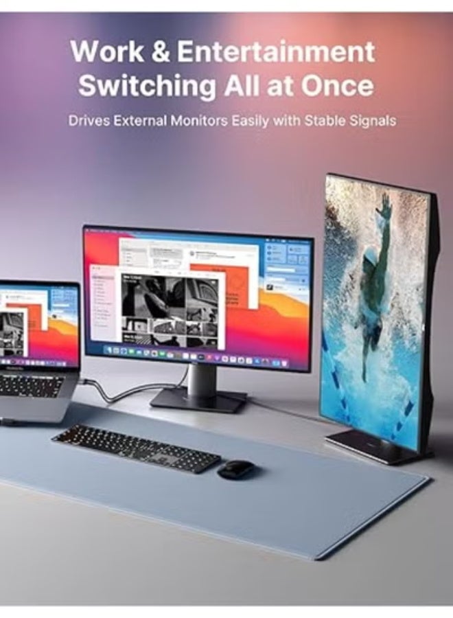 JSAUX USB-C to DisplayPort 1.4 Cable 6.6ft – 8K@60Hz, 4K@144Hz, 32.4Gbps Bandwidth – HDR Support, Thunderbolt 4/3 Compatible - Image 2