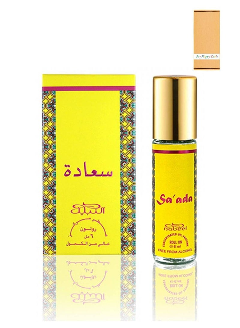 نبيل صعدة بخاخ زيت دوار خالي من الكحول 6 مل - Image 1