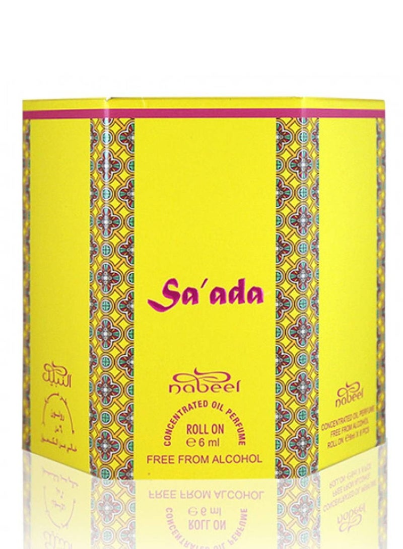 نبيل صعدة بخاخ زيت دوار خالي من الكحول 6 مل - Image 3