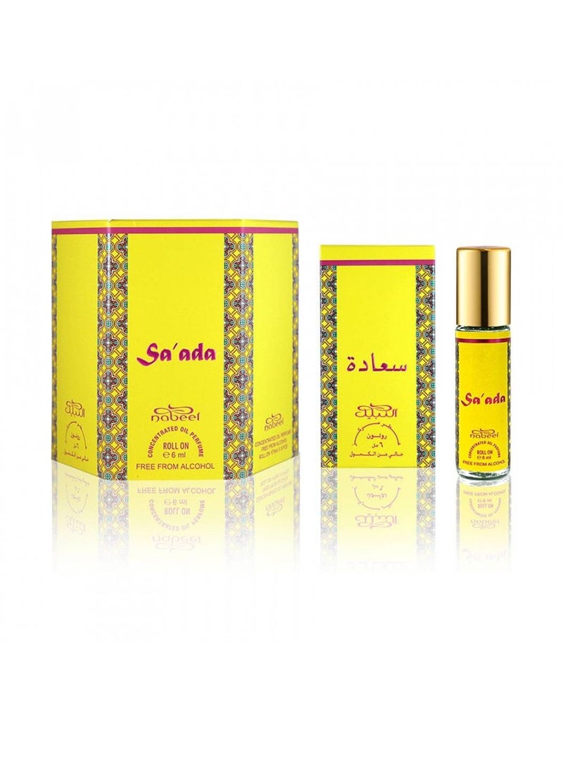 نبيل صعدة بخاخ زيت دوار خالي من الكحول 6 مل - Image 2