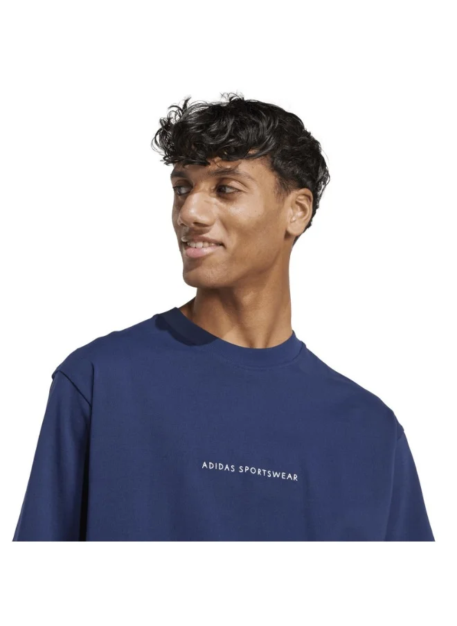 Adidas adidas M C DOODLE CAMP Blue Training T-SHIRTS for Men - XS