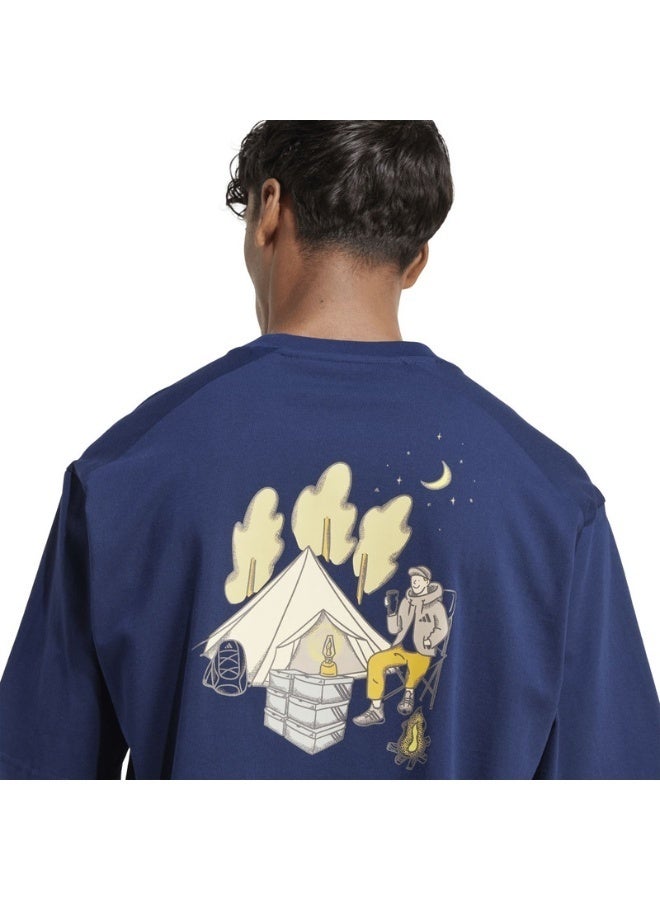 adidas Originals codes doodle camp men graphic t-shirt  - Image 5
