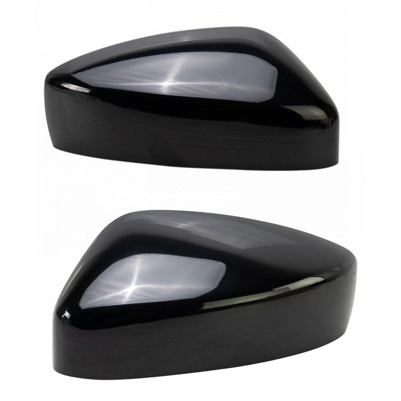 TRQ 2pc Exterior Mirror Cap Cover Pair Black LH RH Sides for Mazda CX5 CX9